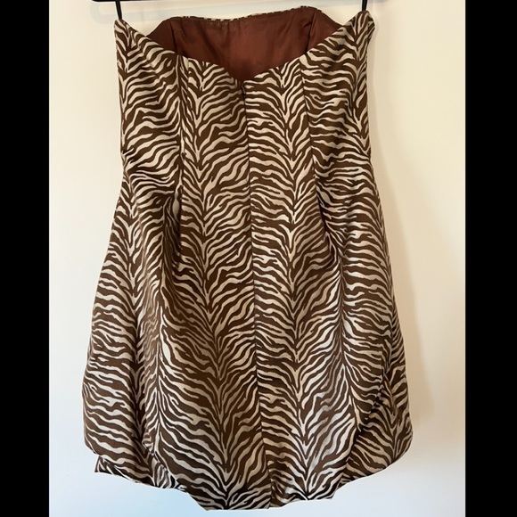 Zebra stripe Jessica McClintock Dress - Picture 2 of 4